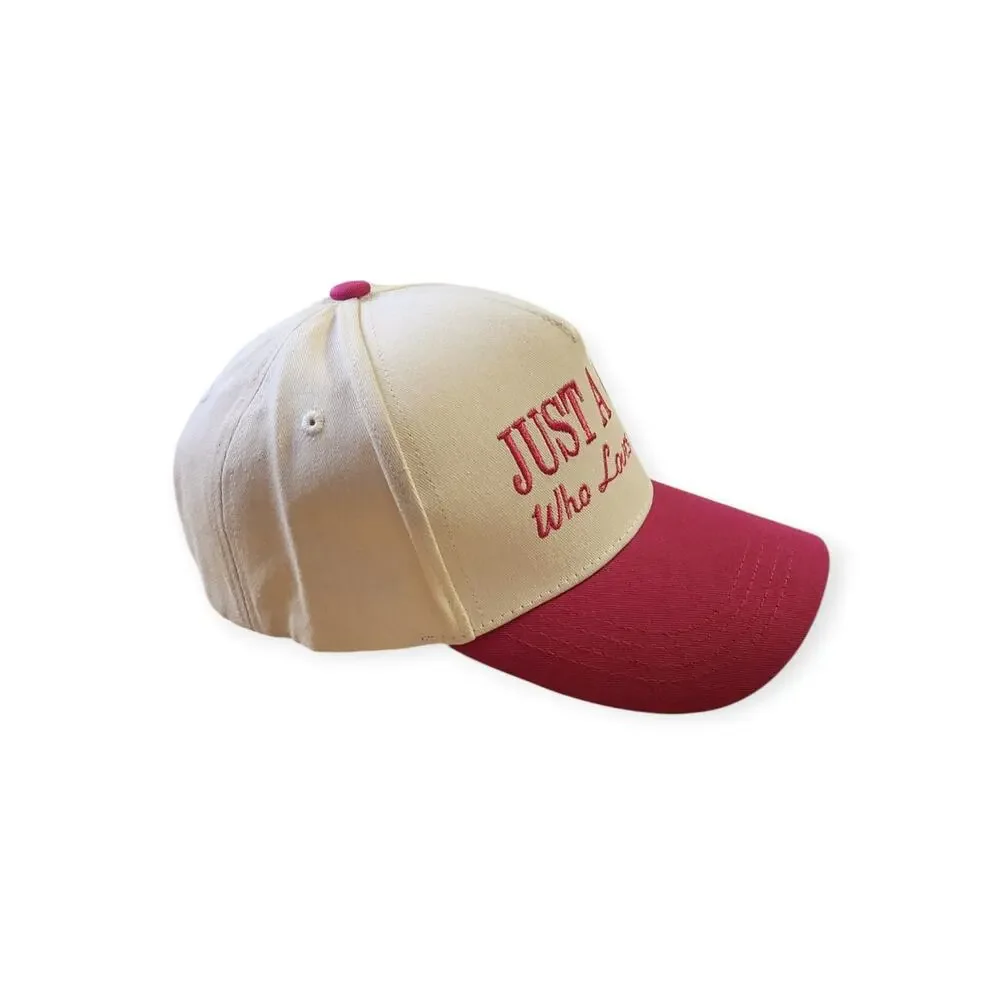 Just A Girl Who Loves Jesus Pink Snapback Structured Baseball Cap Hat NEW